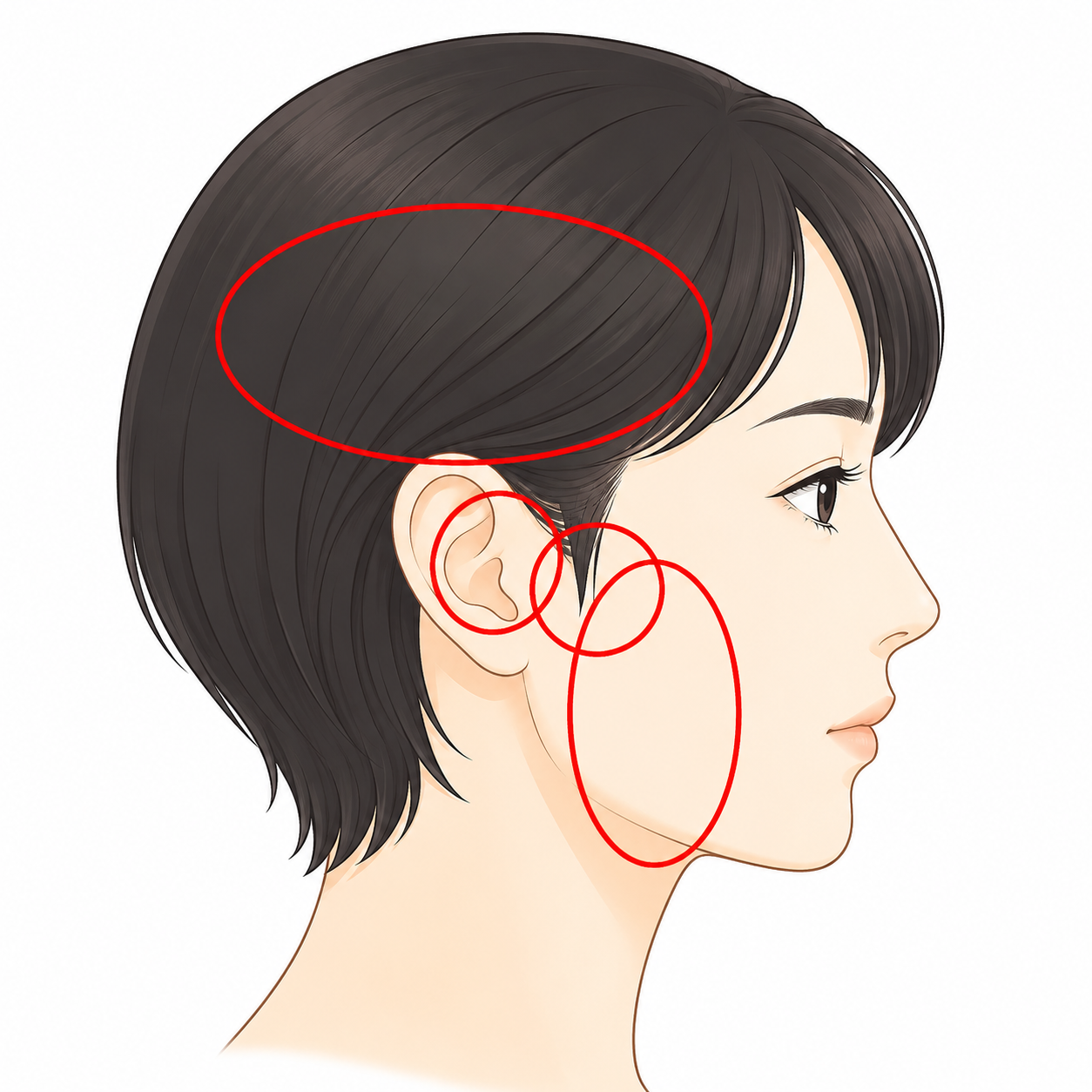 턱관절 통증이 나타나는 부위